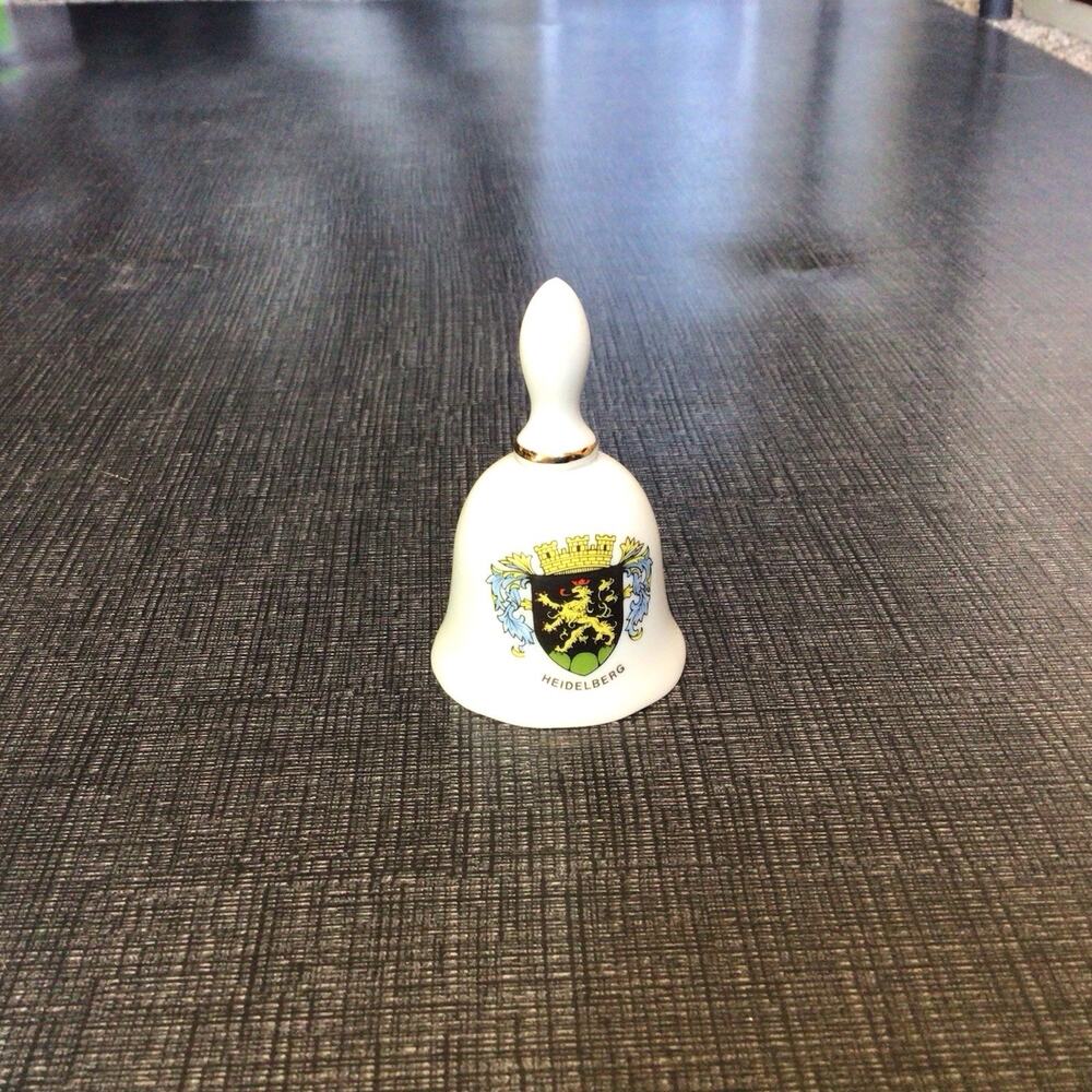 Heidelberg Castle Germany REUTTER PORZELLAN Double Sided Porcelain 3" Bell